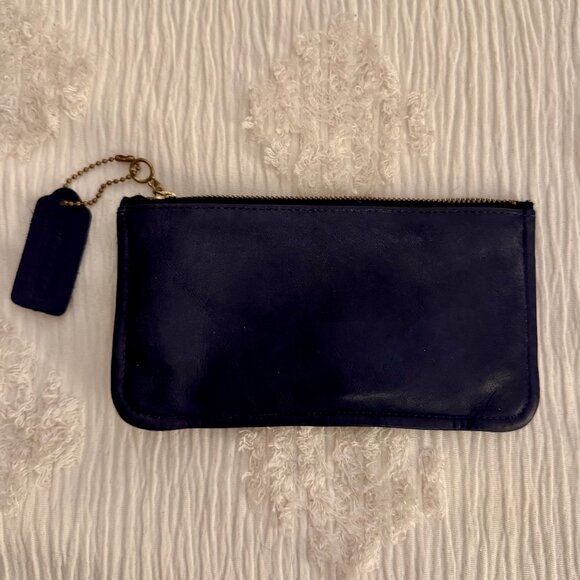 VINTAGE Coach Skinny Case (#7170), Navy Blue - Picture 1 of 3